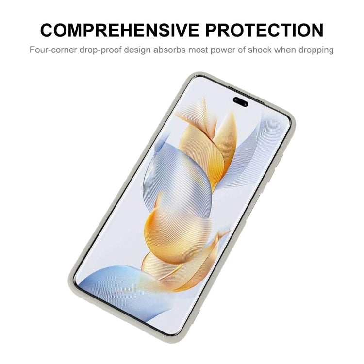 For Honor 90 Pro ENKAY Liquid Silicone Soft Shockproof Phone Case(Beige) - Honor Cases by ENKAY | Online Shopping UK | buy2fix