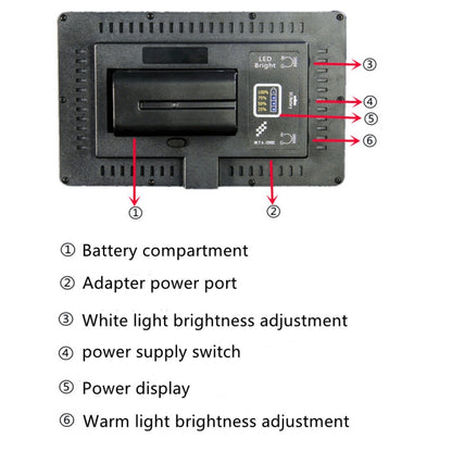 520 LEDs Handheld Photography Outdoor Fill Light without Battery - Camera Accessories by buy2fix | Online Shopping UK | buy2fix