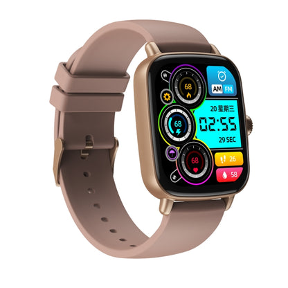 AW18 1.69inch Color Screen Smart Watch, Support Bluetooth Call / Heart Rate Monitoring(Coffee) - Smart Wear by buy2fix | Online Shopping UK | buy2fix