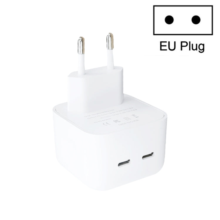 SDC-40W Dual PD USB-C / Type-C Charger for iPhone / iPad Series, EU Plug - Apple Accessories by buy2fix | Online Shopping UK | buy2fix