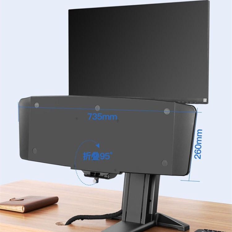 NORTH BAYOU NB L80 Dual Tray Stand Desk Table Clamp LCD Monitor Mount for 17-32 inch - Consumer Electronics by buy2fix | Online Shopping UK | buy2fix