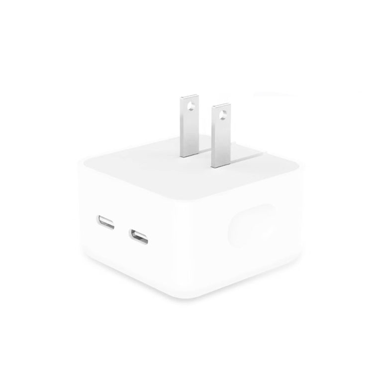 PD 35W Dual USB-C / Type-C Ports Charger for iPhone / iPad Series, US Plug - USB Charger by buy2fix | Online Shopping UK | buy2fix