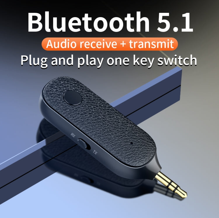 T06 2 in 1 Car Bluetooth 5.1 Receiver 3.5mm Audio Transmitter - Apple Accessories by buy2fix | Online Shopping UK | buy2fix