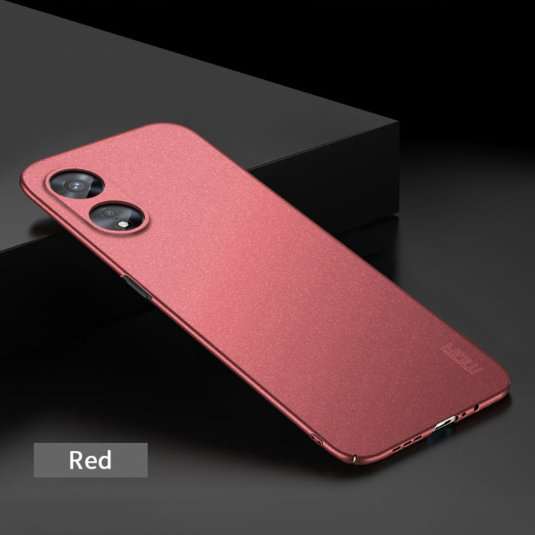 For OPPO A97 5G MOFI Frosted PC Ultra-thin Hard Phone Case(Red) - OPPO Cases by MOFI | Online Shopping UK | buy2fix