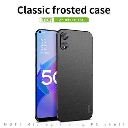 For OPPO A97 5G MOFI Frosted PC Ultra-thin Hard Phone Case(Red) - OPPO Cases by MOFI | Online Shopping UK | buy2fix