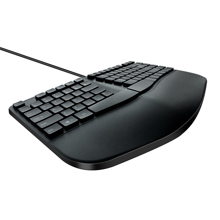 390B Ergonomic Compact Size Gaming Keyboard - Wired Keyboard by buy2fix | Online Shopping UK | buy2fix