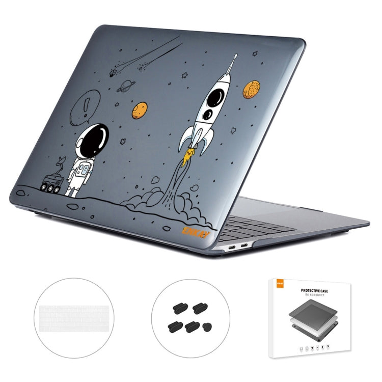 For MacBook Pro 13.3 A1708 ENKAY Hat-Prince 3 in 1 Spaceman Pattern Laotop Protective Crystal Case with TPU Keyboard Film / Anti-dust Plugs, Version:US(Spaceman No.1) - MacBook Pro Cases by ENKAY | Online Shopping UK | buy2fix