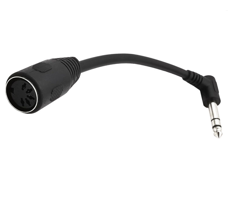 JUNSUNMAY 6.35mm 1/4 inch Male to Female 5 Pin MIDI Audio Stero Adapter, Cable Length: 20cm - Consumer Electronics by JUNSUNMAY | Online Shopping UK | buy2fix