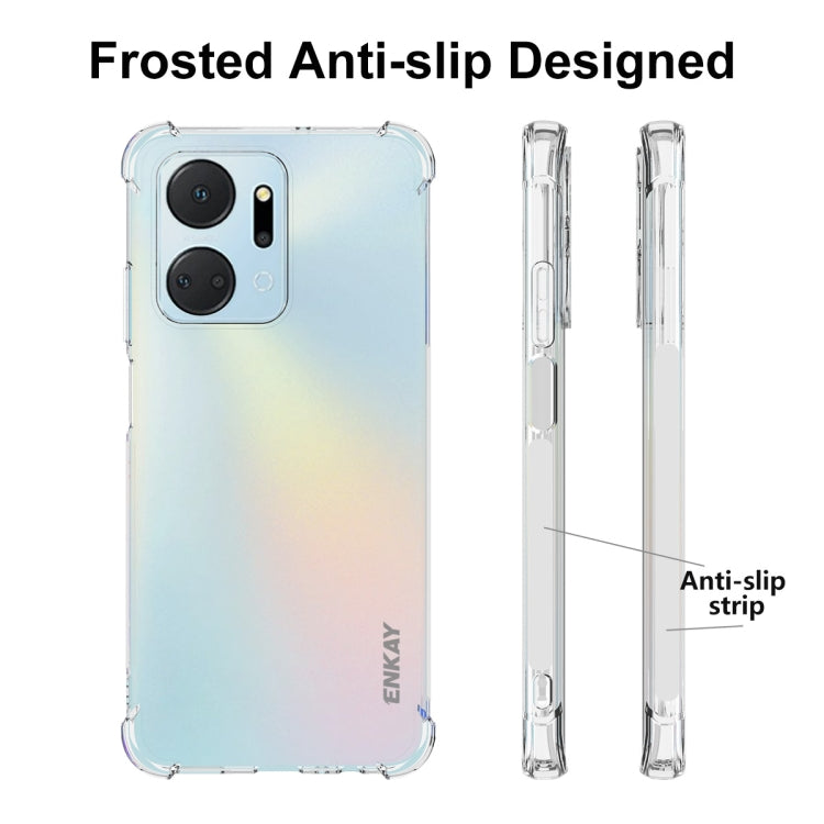 For Honor X7A 4G Global ENKAY Hat-Prince Clear TPU Shockproof Phone Case - Honor Cases by ENKAY | Online Shopping UK | buy2fix