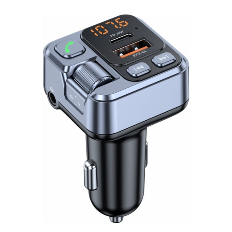 T16 MP3 Player Fast Charger Wireless Bluetooth 5.1 FM Transmitter Hands Free Car Kit - In Car by buy2fix | Online Shopping UK | buy2fix