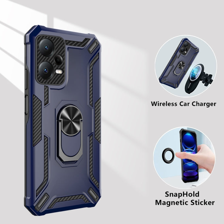 For Xiaomi Redmi Note 12 Pro+ 5G Global Warship Armor 2 in 1 Shockproof Phone Case(Black) - Note 12 Pro+ Cases by buy2fix | Online Shopping UK | buy2fix