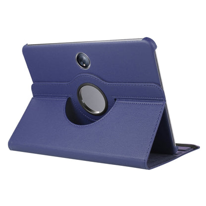 For OnePlus Pad / OPPO Pad 2 ENKAY 360 Degree Rotation Stand Litchi Leather Smart Tablet Case(Dark Blue) - OPPO Cases by ENKAY | Online Shopping UK | buy2fix