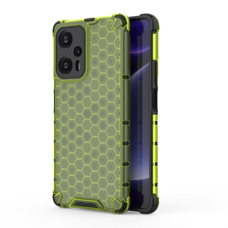 For Xiaomi Redmi Note 12S 4G Shockproof Honeycomb Phone Case(Green) - Xiaomi Cases by buy2fix | Online Shopping UK | buy2fix