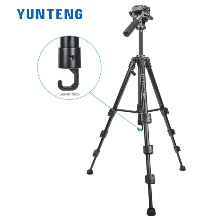 YUNTENG VCT-6006 Professional Hydraulic Head Aluminum Tripod - Tripods by buy2fix | Online Shopping UK | buy2fix