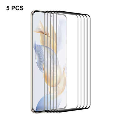 For Honor 90 5pcs ENKAY Hat-Prince 3D Curved Full Glue High Sense Tempered Glass Film - Honor Tempered Glass by ENKAY | Online Shopping UK | buy2fix