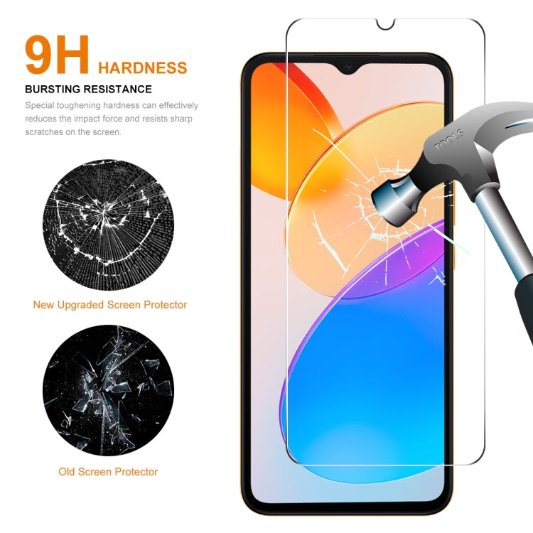 For Honor 70 Lite / X5 / X6 10pcs ENKAY 0.26mm 9H 2.5D High Aluminum-silicon Tempered Glass Film - Huawei Tempered Glass by ENKAY | Online Shopping UK | buy2fix