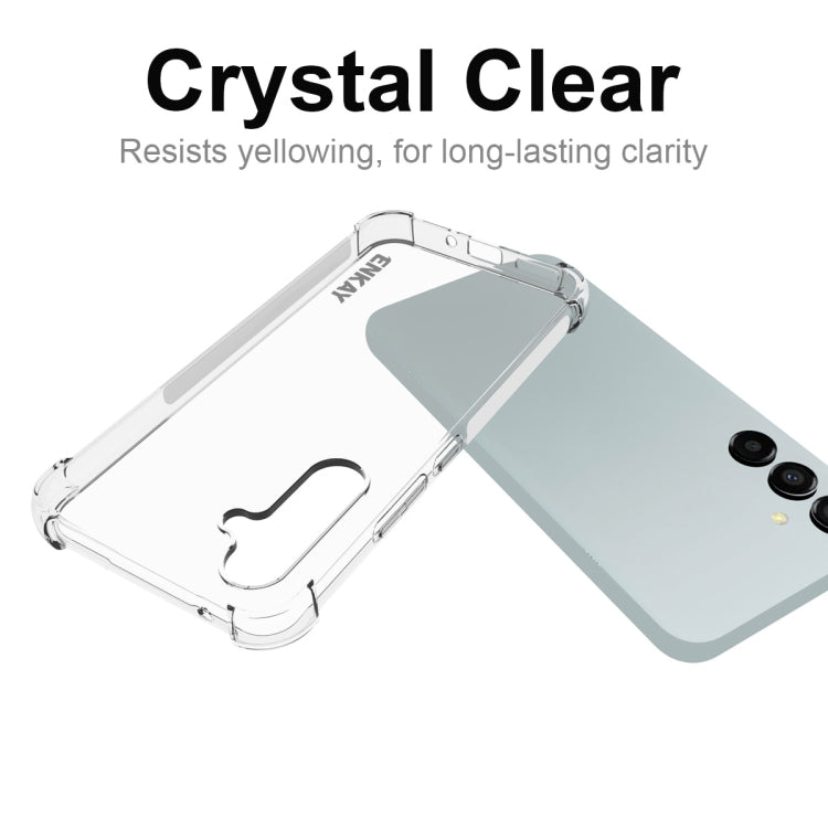 For Smausng Galaxy A54 5G ENKAY Transparent TPU Shockproof Phone Case with Glass Film - Galaxy Phone Cases by ENKAY | Online Shopping UK | buy2fix