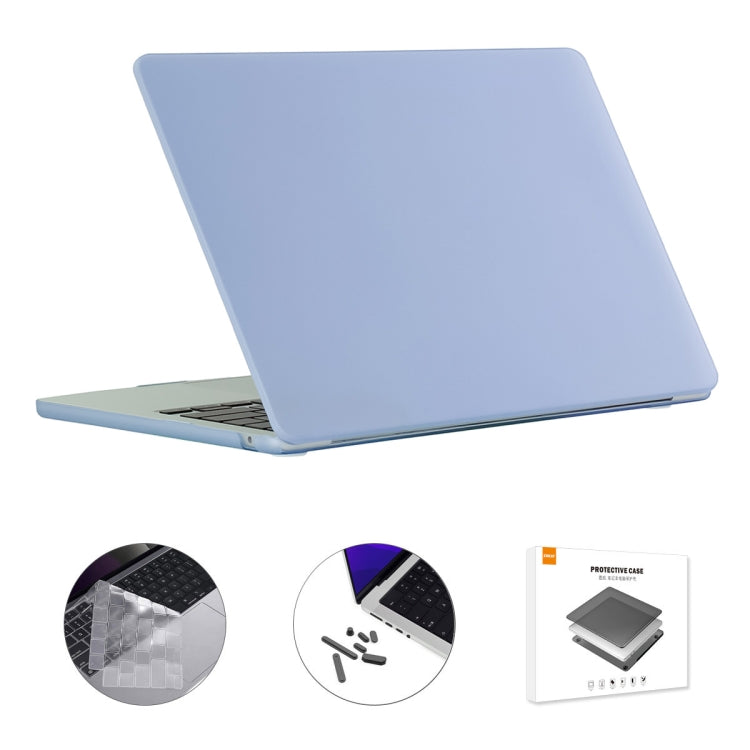 For MacBook Air 15.3 A2941 ENKAY US Version 3 in 1 Matte Protective Case with TPU Keyboard Film & Anti-dust Plugs(Sierra Blue) - MacBook Air Cases by ENKAY | Online Shopping UK | buy2fix