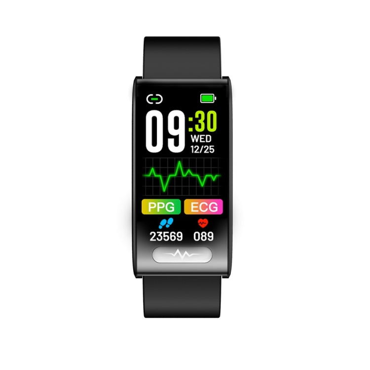 TK70 1.47 inch Color Screen Smart Silicone Strap Watch,Support Heart Rate / Blood Pressure / Blood Oxygen / Blood Sugar Monitoring(Black) - Smart Wristbands by buy2fix | Online Shopping UK | buy2fix