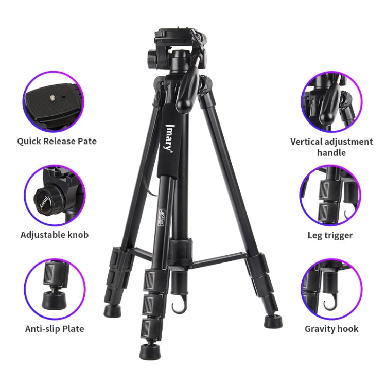 JMARY KP2254 Three colors are available Cell Phone SLR Outdoor Photography Tripod Stand(Red) - Tripods by Jmary | Online Shopping UK | buy2fix