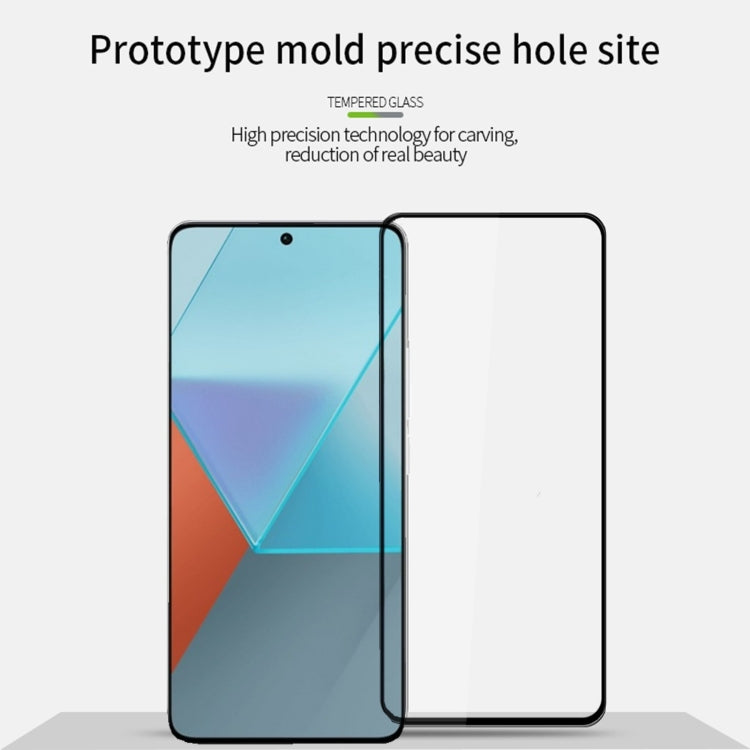 For Redmi Note 13 / Note 13 Pro MOFI 9H 3D Explosion-proof Tempered Glass Film(Black) -  by MOFI | Online Shopping UK | buy2fix