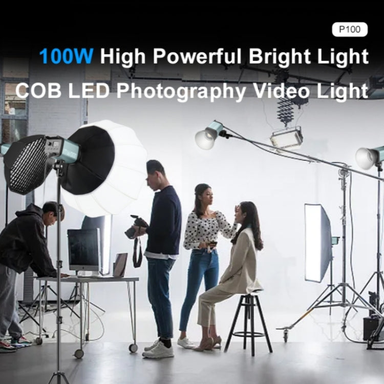 VLOGLITE P100 Professional Photography Video Fill Light 100W High Powerful Bright COB LED Light, Plug:UK Plug -  by VLOGLITE | Online Shopping UK | buy2fix