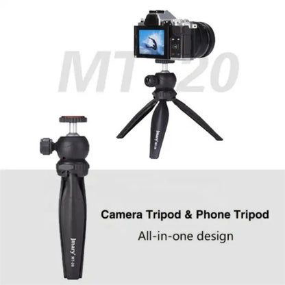 JMARY MT-20 Mini Portable 360 Degree Ball Head Selfie Stick Folding Desktop Tripod Phone Holder - Tripods by Jmary | Online Shopping UK | buy2fix