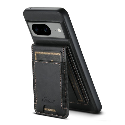 For Google Pixel 6a Suteni H17 Oil Eax Leather Detachable Wallet Phone Case(Black) - Google Cases by Suteni | Online Shopping UK | buy2fix