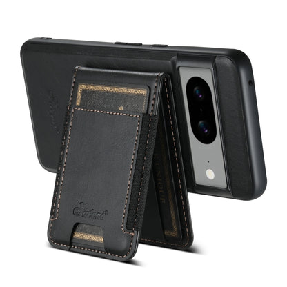 For Google Pixel 6a Suteni H17 Oil Eax Leather Detachable Wallet Phone Case(Black) - Google Cases by Suteni | Online Shopping UK | buy2fix