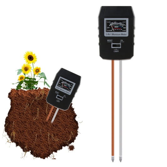 RZ97 Mini Soil PH Moisture Humidity Measuring PH Meter Soil Moisture Monitor Hygrometer Gardening Plant Farming Moisture Tester - Consumer Electronics by buy2fix | Online Shopping UK | buy2fix