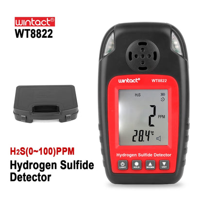 WINTACT WT8822 Hydrogen Sulfide Detector Independent H2S Gas Sensor Warning-up High Sensitive Poisoning Alarm Detector - Gas Monitor by Wintact | Online Shopping UK | buy2fix