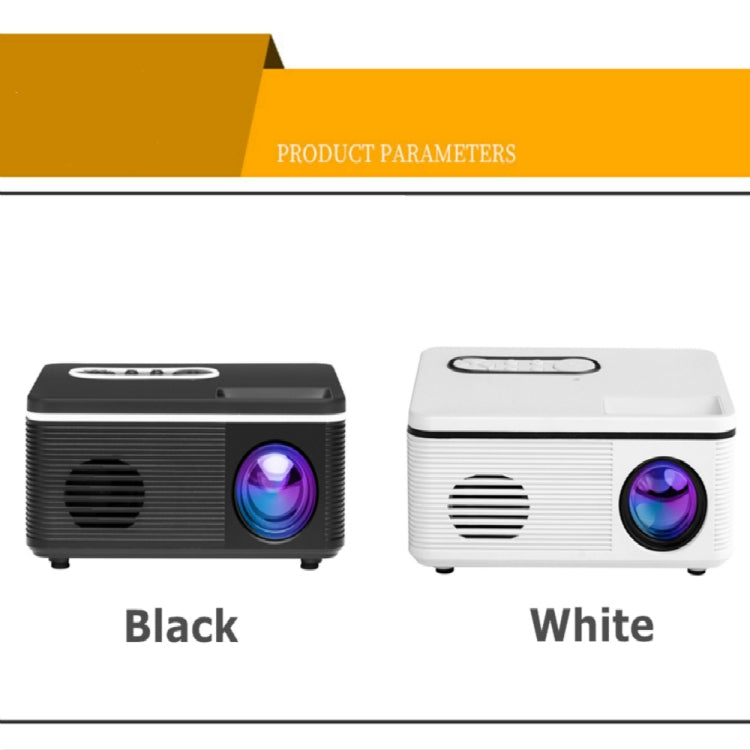S361 80 lumens 320 x 240 Pixel Portable Mini Projector, Support 1080P, UK Plug(White) - Consumer Electronics by buy2fix | Online Shopping UK | buy2fix