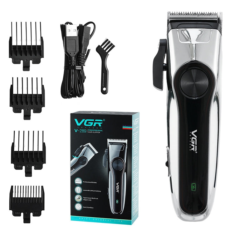 VGR V-289 10W USB Home Portable Hair Clipper with Battery Indicator & Four Gear Adjustment - Hair Trimmer by VGR | Online Shopping UK | buy2fix