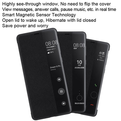For HUAWEI Mate 50 / 50E Original HUAWEI Window View Smart Phone Case(Black) - Huawei Cases by Huawei | Online Shopping UK | buy2fix