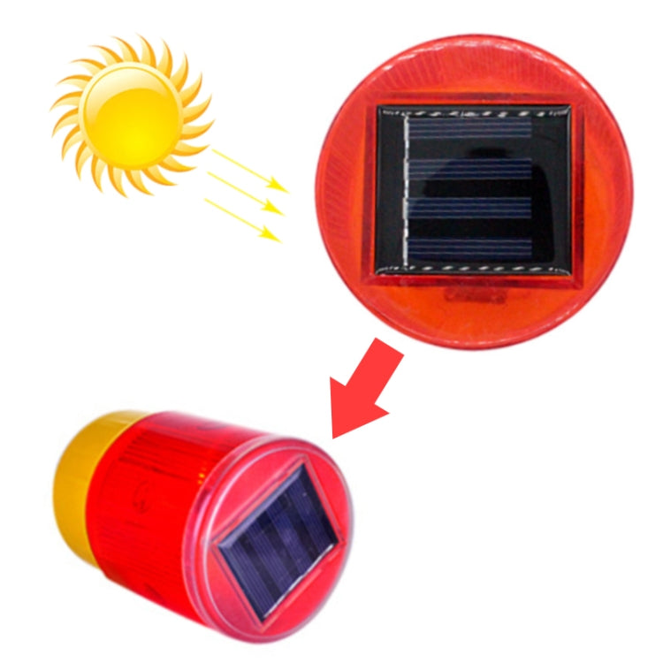 Night Solar Warning Construction Safety Warn Flash Lights Signal Light(Slim handle) - Warning Lights by buy2fix | Online Shopping UK | buy2fix