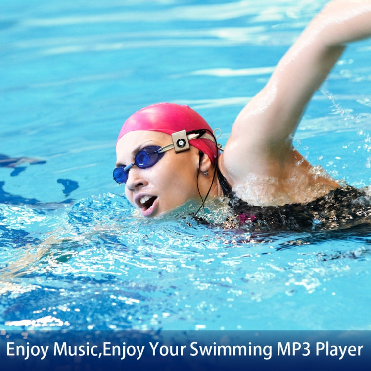 C26 IPX8 Waterproof Swimming Diving Sports MP3 Music Player with Clip & Earphone, Support FM, Memory:8GB(Black) - Consumer Electronics by buy2fix | Online Shopping UK | buy2fix