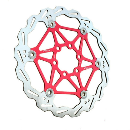 VXM Bicycle Mountain Bike Floating Brake Disc Brake 180mm(Red) - Outdoor & Sports by VXM | Online Shopping UK | buy2fix