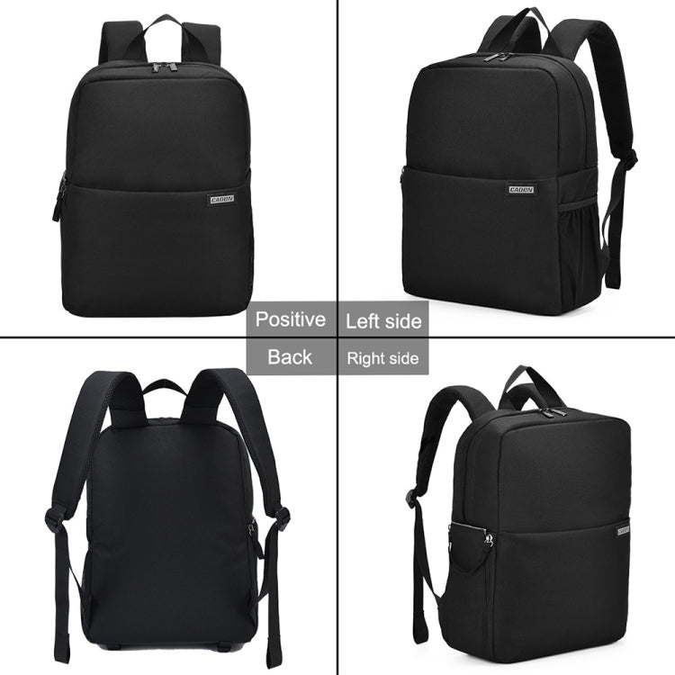 CADeN L4 Double-layer Casual Computer Backpack Multi-function Digital Camera Bag (Black) - Camera Accessories by CADeN | Online Shopping UK | buy2fix