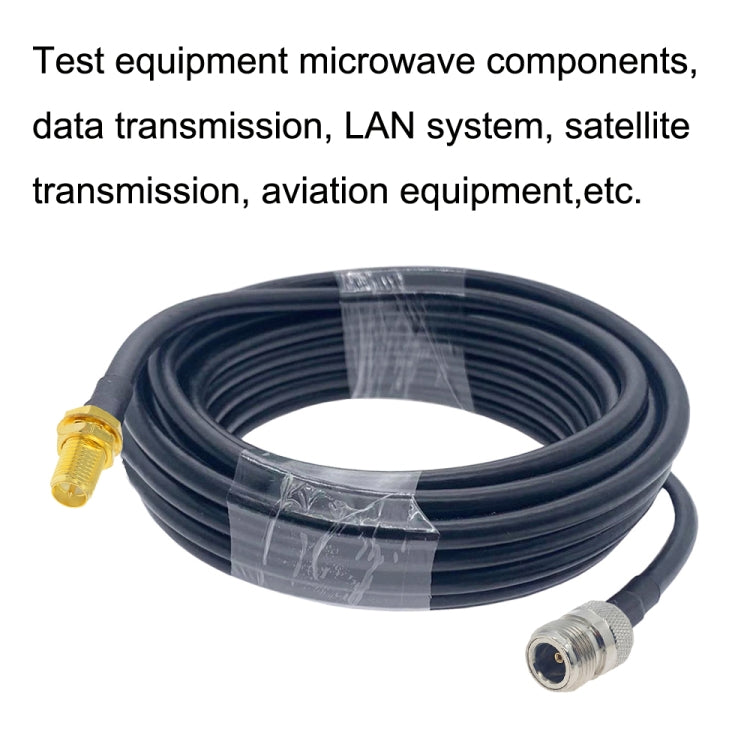 RP-SMA Female to N Female RG58 Coaxial Adapter Cable, Cable Length:1m - Connectors by buy2fix | Online Shopping UK | buy2fix