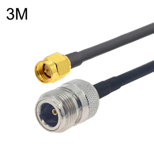 SMA Male to N Female RG58 Coaxial Adapter Cable, Cable Length:3m - Connectors by buy2fix | Online Shopping UK | buy2fix