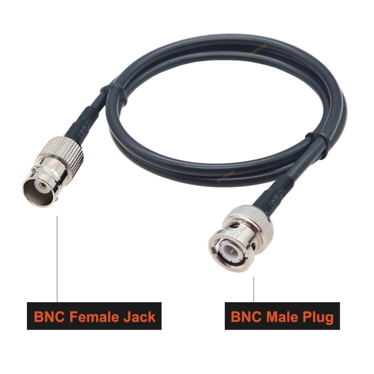 BNC Female To BNC Male RG58 Coaxial Adapter Cable, Cable Length:0.5m - Connectors by buy2fix | Online Shopping UK | buy2fix