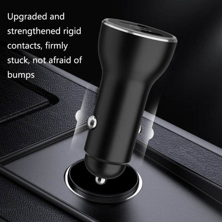 QIAKEY QK505L Dual Ports Fast Charge Car Charger(Black) - Car Charger by QIAKEY | Online Shopping UK | buy2fix