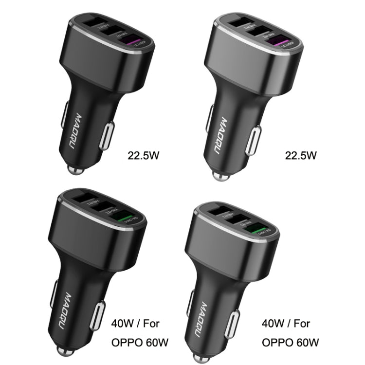 QIAKEY GT680 3 USB Ports Fast Charge Car Charger(Black) - In Car by QIAKEY | Online Shopping UK | buy2fix