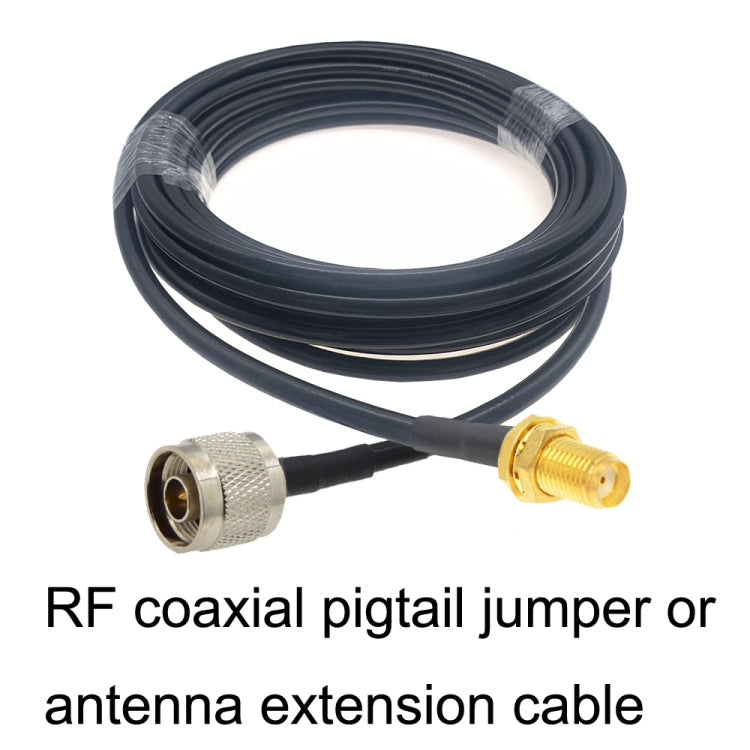 SMA Female To N Male RG58 Coaxial Adapter Cable, Cable Length:5m - Connectors by buy2fix | Online Shopping UK | buy2fix