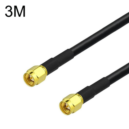 SMA Male To SMA Male RG58 Coaxial Adapter Cable, Cable Length:3m - Connectors by buy2fix | Online Shopping UK | buy2fix