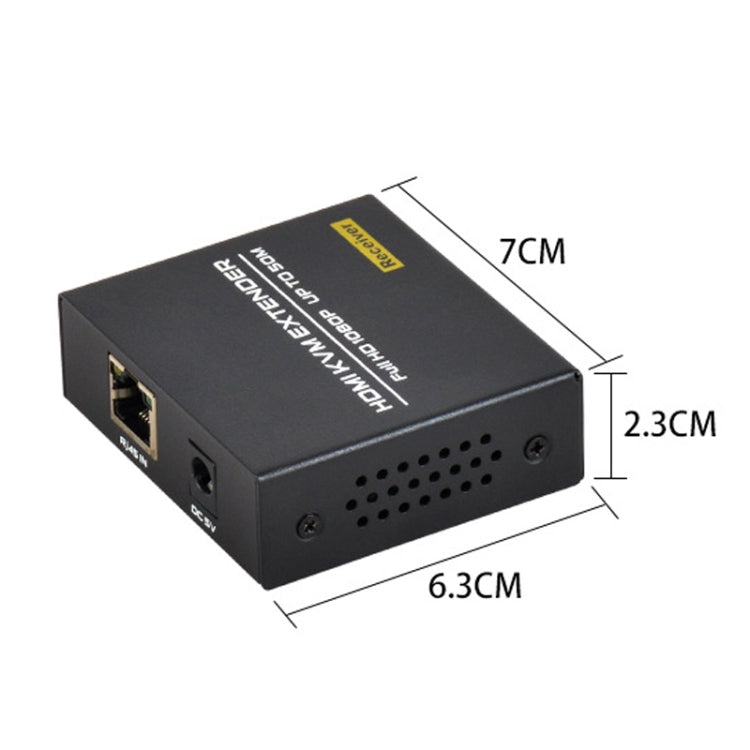 FJGEAR FJ-HKV50 HDMI+USB To KVM 1080P IP 50M Extender, Plug Type:US Plug - Converter by FJGEAR | Online Shopping UK | buy2fix