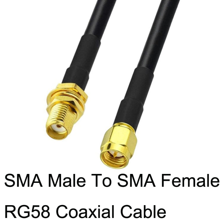 SMA Male To SMA Female RG58 Coaxial Adapter Cable, Cable Length:5m - Connectors by buy2fix | Online Shopping UK | buy2fix