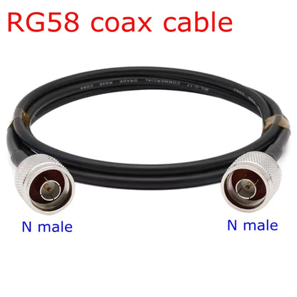 N Male To N Male RG58 Coaxial Adapter Cable, Cable Length:0.5m - Connectors by buy2fix | Online Shopping UK | buy2fix