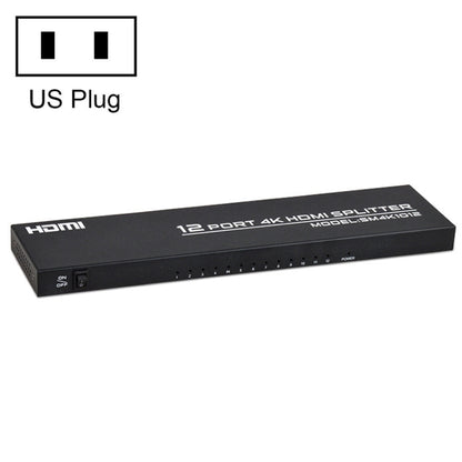 FJGEAR FJ-SM1012 1 In 12 Out 30HZ HDMI 4K HD Audio And Video Splitter, Plug Type:US Plug - Splitter by FJGEAR | Online Shopping UK | buy2fix