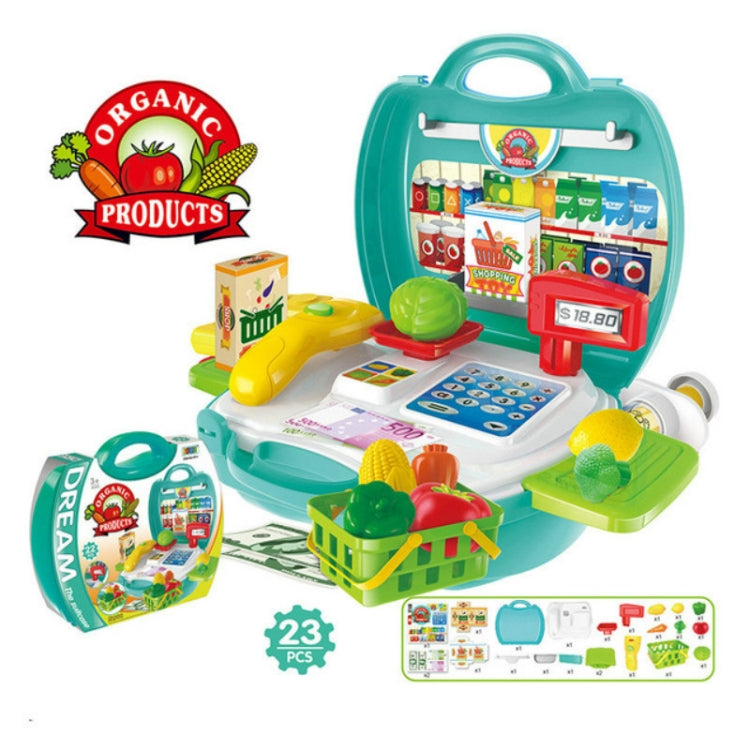 Children Simulation Kitchen Tableware Tool Set Cosmetics Pretend Play House Suitcase Toy, Style:Supermaket - Pretend Play Toys by buy2fix | Online Shopping UK | buy2fix